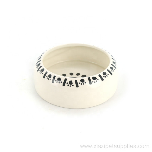 Custom Logo Ceramic Pets Dog Feeding Bowl
